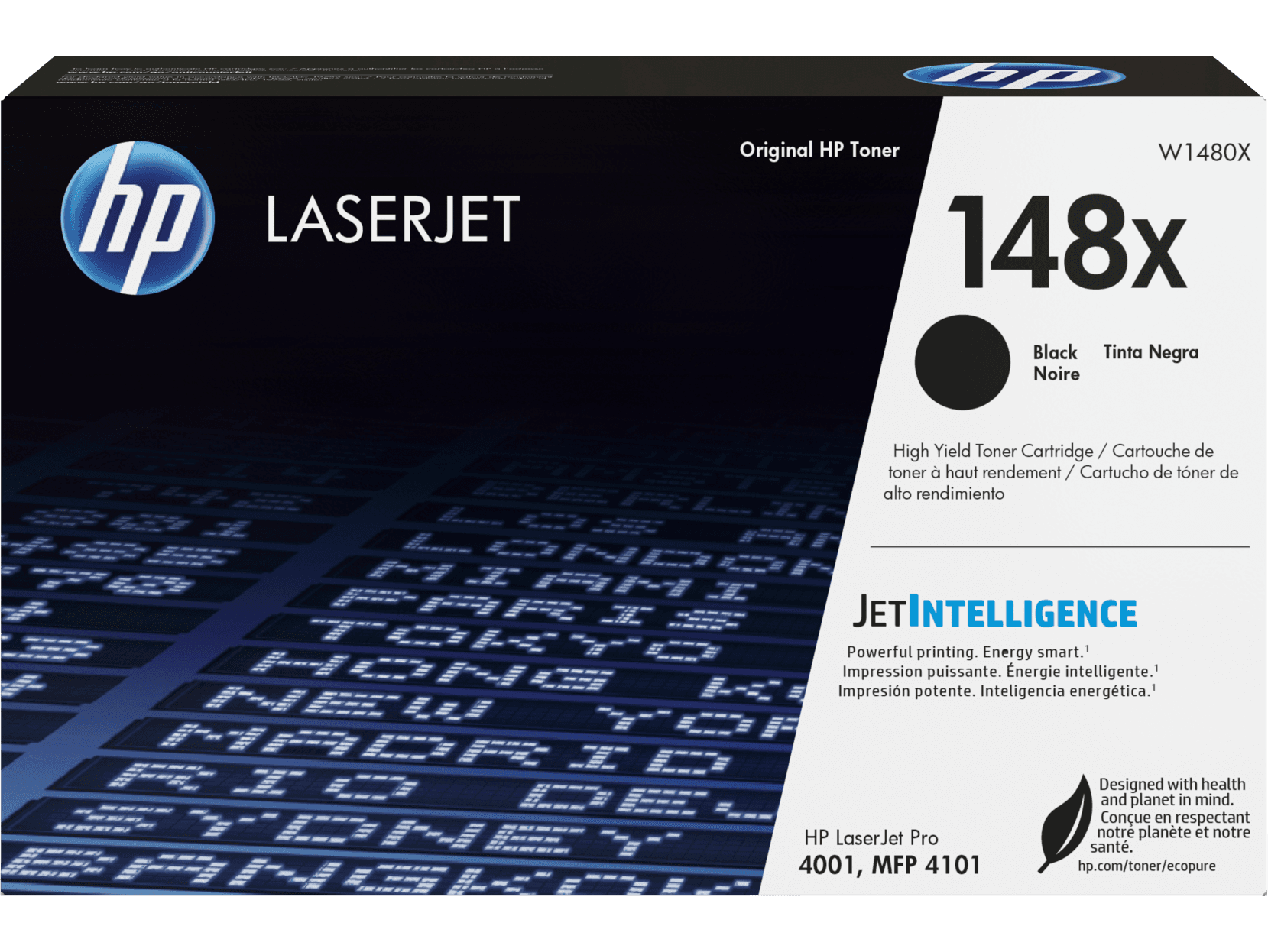 HP 148X High Yield Black Toner Cartridge (W1480X)
